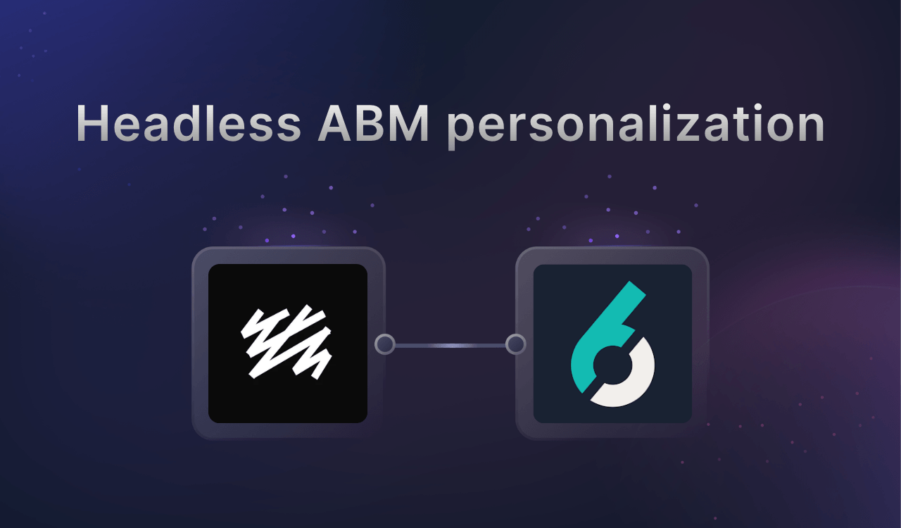 A template for adding firmographic personalization on a Sanity project.