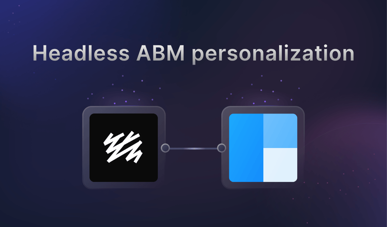A template for adding firmographic personalization on a Sanity project.