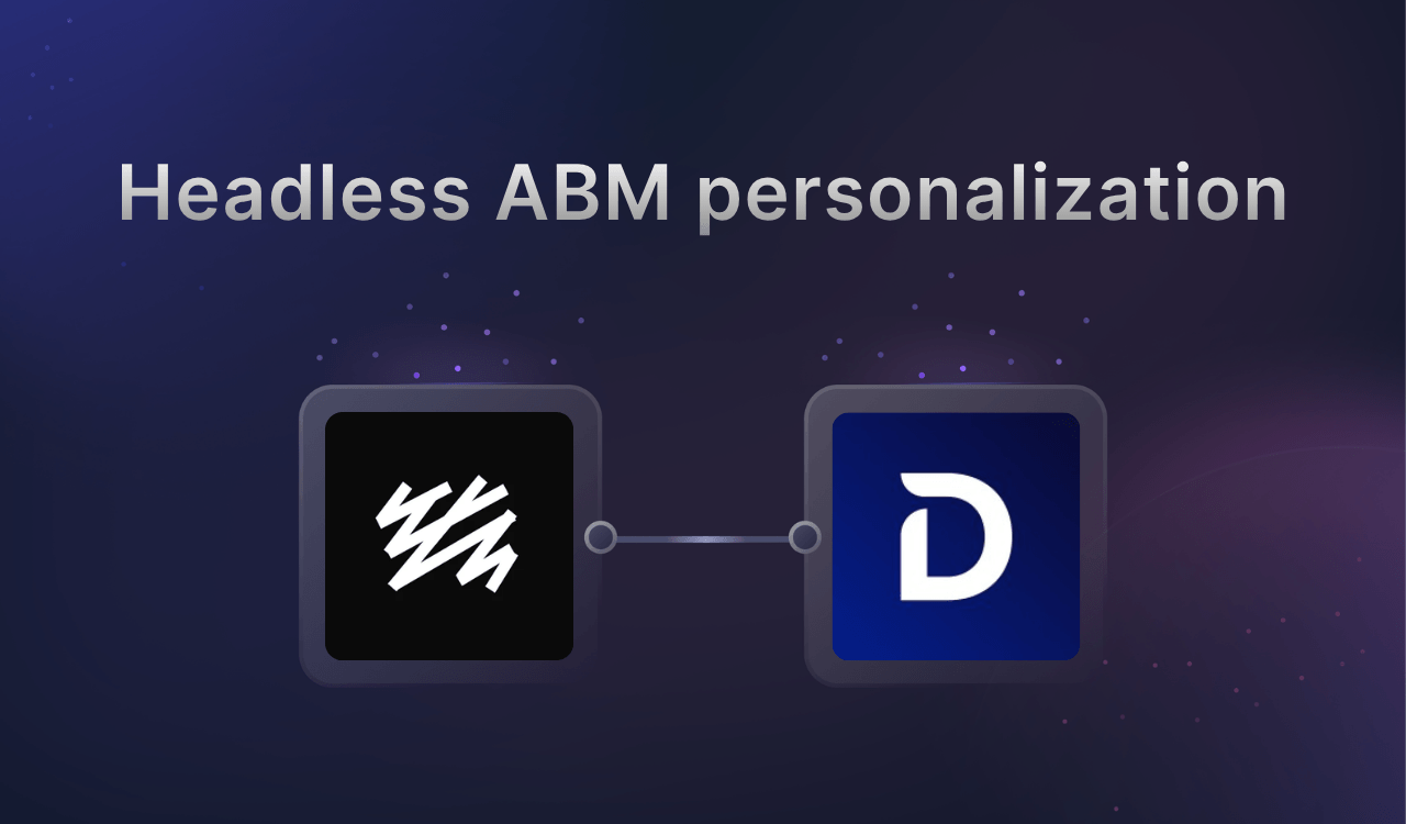 A template for adding firmographic personalization on a Sanity project.
