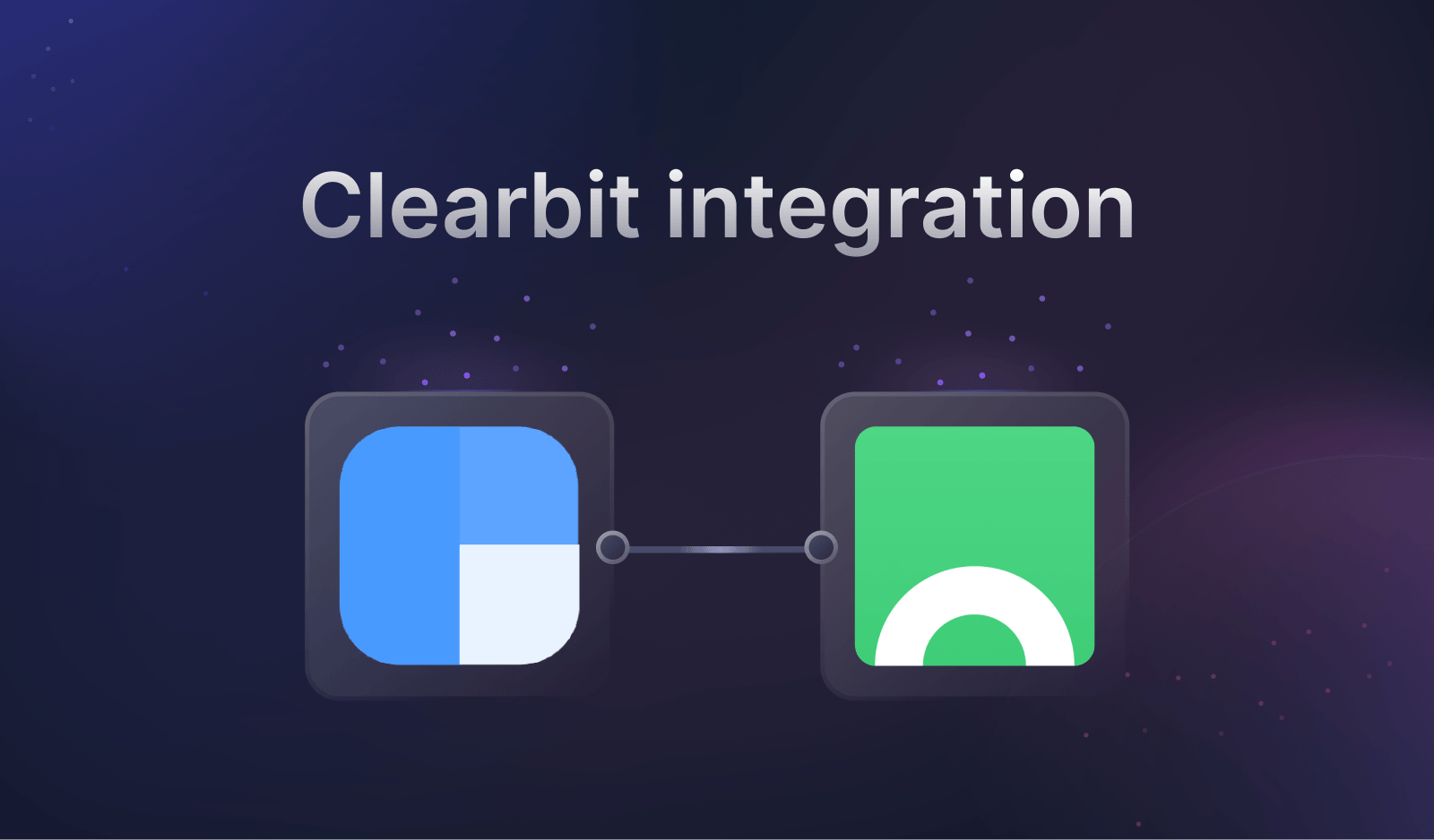 Activate Clearbit firmographic data for website personalization.