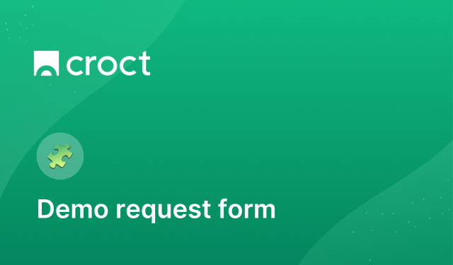 Schema-only template for a demo request form.