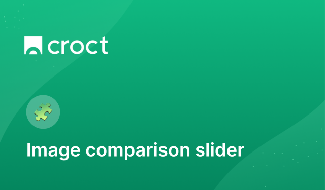 Schema-only template for a image comparison slider component.