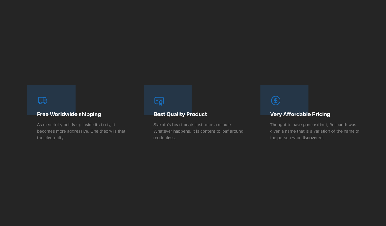 A features section with icons built with Mantine.