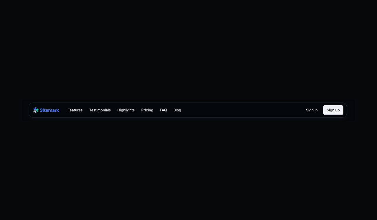 A navbar using Material UI components and Croct.