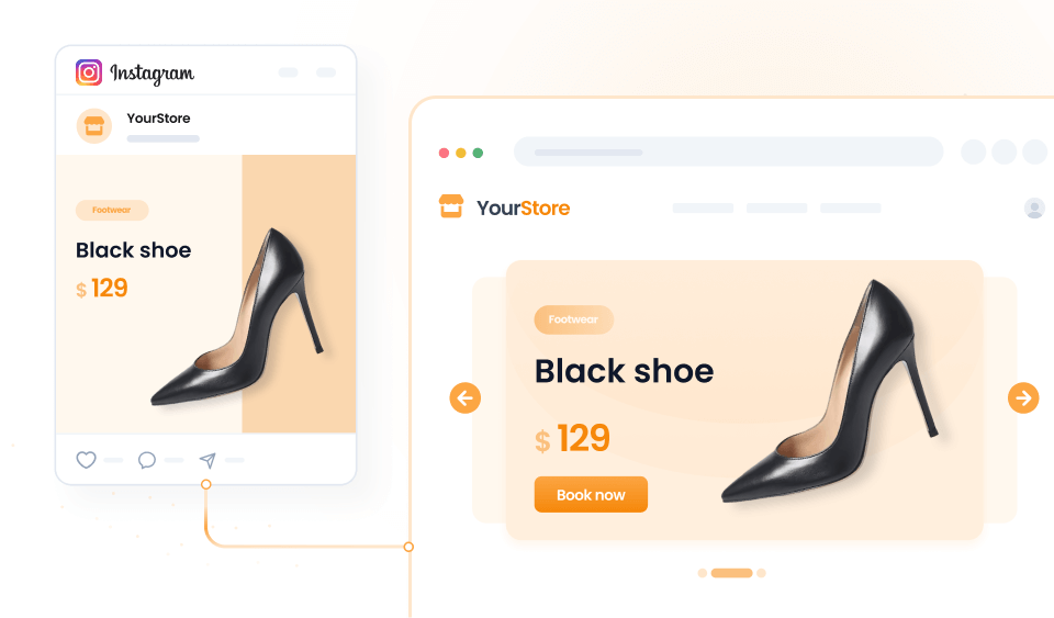 A personalized experience based on Instagram campaigns.