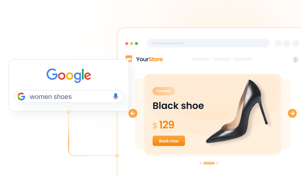 A personalized experience based on search campaigns.