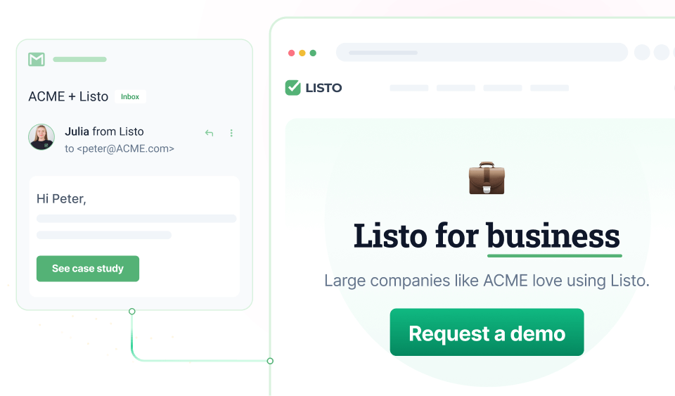 A personalized experience based on ABM campaigns.